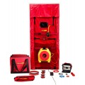 Retrotec US300X-E Blower Door Passive-House System with model 300 fan/cloth panel/DM32 Wi-Fi digital gauge package-