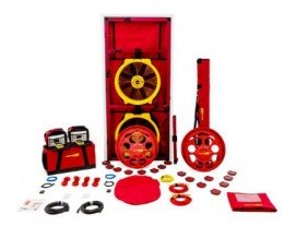 Retrotec US5210X-E Blower Door with model 5000 double fan/large cloth panel/DM32 Wi-Fi digital gauge package-