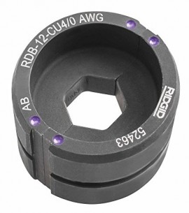 RIDGID 52433 Copper Round Die, 12 T, #4 AWG-