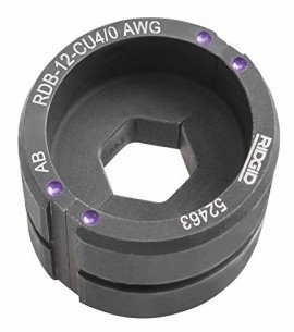 RIDGID 52448 Copper Round Die, 12 T, 1/0 AWG-