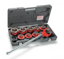 RIDGID 59637 Exposed Ratchet Threader Set, NPT-