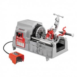 RIDGID 96512 1-Phase Hammer Chuck Threading Machine with 811A die head, 1/2" to 2" BSPT, 36 RPM, 50-60 Hz, 7.5 A-