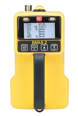 RKI 726-017 EAGLE 2 Gas Detector, LEL/ppm/O&amp;#8322;/H&amp;#8322;S/CO/NH&amp;#8323;/SO&amp;#8322;-