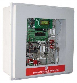 RKI 72-2120-302 Digester Gas Monitor, 100% volume CH4/25% volume O2/50% volume CO2-