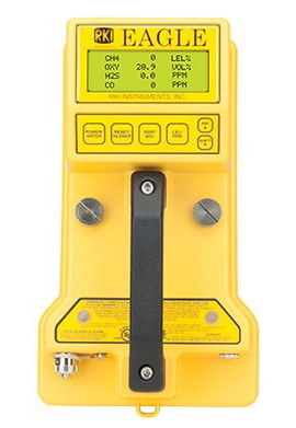 RKI 72-5451RK EAGLE Gas Monitor, CH&lt;sub&gt;4&lt;/sub&gt; (100% LEL/100% volume IR autoranging/O&lt;sub&gt;2&lt;/sub&gt;/CO/H&lt;sub&gt;2&lt;/sub&gt;S-
