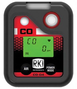 RKI SC-04 HCN Single Gas Monitor, 0 to 30 ppm, alkaline batteries-