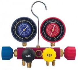 Robinair 42216 Aluminum 4-Way Charging Manifold with Hose Set, 60