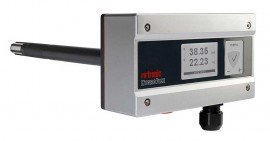 Rotronic HF420-DB6XDXXX Universal Transmitter with display, 2-wire, duct-