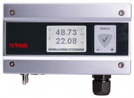 Rotronic PF4-PF432-131DCHH Series Differential-Pressure Transmitter, With Display, E2 Connector-