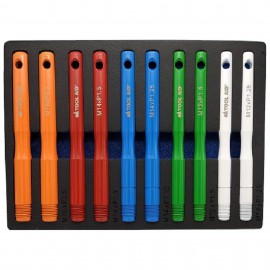 S &amp; G Tool Aid 65180 Ensemble de tiges de guidage pour goujons de roue, lot de 10, M12 &amp;agrave; M16-