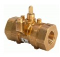 Schneider Electric VBB2N01 2-Way Brass Trim Ball Valve Body with NPT connection, 0.5&amp;quot;, 0.7 Cv-