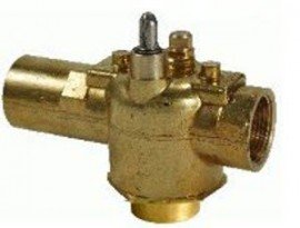 Schneider Electric VT3341 Erie PopTop General Control Valve, 3/4", 3-way, inverted flare (retrofit), 1.5CV, brass-