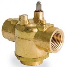 Schneider Electric VT3427 Vanne de r&amp;eacute;gulation g&amp;eacute;n&amp;eacute;rale Erie PopTop, 25.4 mm, 3 voies, NPT, 8CV, laiton-
