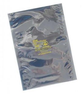 SCS 100510 S&amp;eacute;rie 1000 Sacs de blindage statique &amp;agrave; couche m&amp;eacute;tallique interne, 127 x 254 mm, lot de 100-