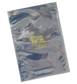 SCS 1006 .510 S&amp;eacute;rie 1000 Sac de blindage statique &amp;agrave; couche m&amp;eacute;tallique interne, 165.1 x 254 mm, lot de 100-