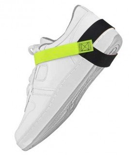 SCS 2044 Dual Cup Heel Grounder with 24&quot; Conductive Ribbon, 1 M&amp;Omega; Resistor, Yellow-