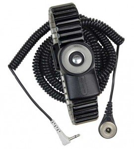 SCS 2232 MagSnap 360 Metal Wristband with 12' Coil Cord, Dual Wire, Medium-
