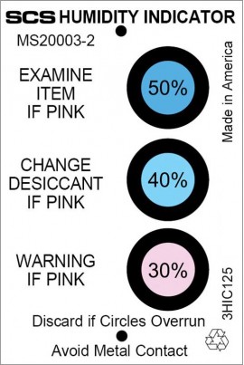 SCS 3HIC125 3-Spot Humidity Cards, 125-Pack-