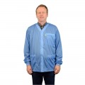 SCS 770017 Smock Jacket with knitted cuffs, blue, 4XL-