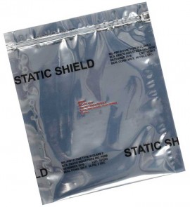 SCS 817Z58 Metal-In Static Shield Zipper Bags, 5 x 8in, 100-Pack-