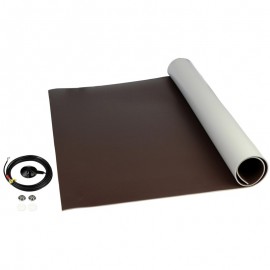 SCS 8251 3-Layer Vinyl Mat Roll Kit, Brown, 0.14in x 48in x 24ft Roll-