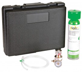 SENSIT 881-00083 Ensemble d'&amp;eacute;talonnage &amp;agrave; 3 gaz avec bo&amp;icirc;tier pour le P400, CH<sub>4</sub>, m&amp;eacute;lange CO/O<sub>2</sub>, HCN, 34 L-