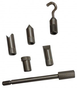 SHIMPO FG-M6ADP Ensemble d'adaptateurs standard en acier, M6-