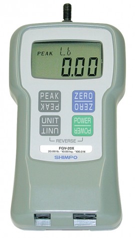 SHIMPO FGE-100XY Digital Force Gauge 100lb/50.00kg/500.0N-