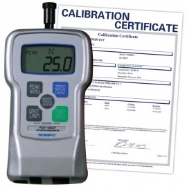 SHIMPO FGV-1XY-NIST Digital Force Gauge, 1 lb, -