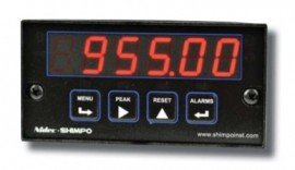 Shimpo PM-RTD-0SAC1 RTD Panel Meter, SSR relay and analog output, RS-232-