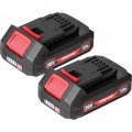 Shop-V CA 5430042 Ensemble de piles au lithium, 20 V, 2.0 Ah-