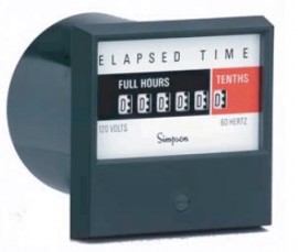 Simpson 2153ET Compteur de temps &amp;eacute;coul&amp;eacute; synchrone Century avec alimentation CA, 88.9 mm, 120 V CA-