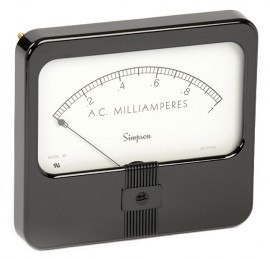 Simpson 35024 Rectangular Analog Panel Meter, 4 to 20 mA, 4.5&amp;quot;-
