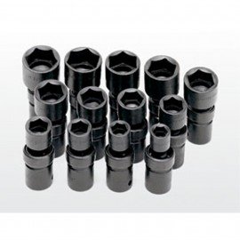 SK Tools 34300 Ensemble de douilles &amp;agrave; chocs universelles fractionnaires, lot de 13-