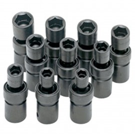 SK Tools 34351 Ensemble de douilles &amp;agrave; chocs articul&amp;eacute;es m&amp;eacute;triques, 12.7 mm, lot de 10-