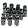SK Tools 34351 Ensemble de douilles &amp;agrave; chocs articul&amp;eacute;es m&amp;eacute;triques, 12.7 mm, lot de 10-