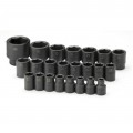 SK Tools 4038 Ensemble de douilles &amp;agrave; chocs, entra&amp;icirc;nement 12.7 mm, lot de 23, m&amp;eacute;trique-