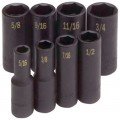 SK Tools 4078 Socket Set, Impact, 8-pack-