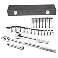 SK Tools 4123 Socket Set, 12-point, 23-pack-