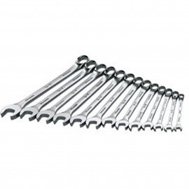 SK Tools 86123 Ensemble de cl&amp;eacute;s mixtes m&amp;eacute;triques &amp;agrave; profil long, lot de 13, 7 &amp;agrave; 19 mm-