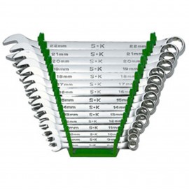 SK Tools 86265 Ensemble de cl&amp;eacute;s mixtes, m&amp;eacute;trique, lot de 15-