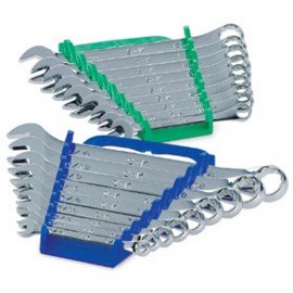 SK Tools 87018 Ensemble de cl&amp;eacute;s mixtes, lot de 18, 12 pans, fractionnaire et m&amp;eacute;trique-