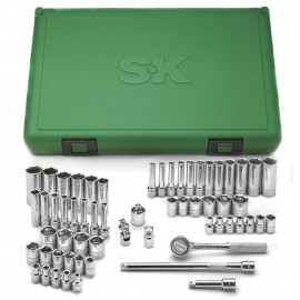 SK Tools 91860 Ensemble de douilles, prise 6.35 mm, lot de 60-