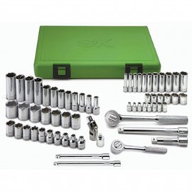 SK Tools 94562 Ensemble de douilles, lot de 62, entra&amp;icirc;nement de 6.35 mm et 9.52 mm, m&amp;eacute;trique-