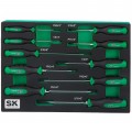 SK Tools SK01460 Ensemble de tournevis combin&amp;eacute;s, lot de 10, magn&amp;eacute;tique-