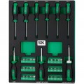 SK Tools SK01461 Ensemble de tournevis avec porte-embout magn&amp;eacute;tique, lot de 69-
