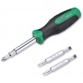 SK Tools SK02000 Tournevis 6-en-1 avec poign&amp;eacute;e coussin&amp;eacute;e-