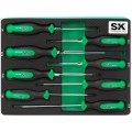 SK Tools SK02044-EVA Combination Screwdriver Set, 8-pack, magnetic-