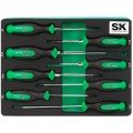 SK Tools SK02044-EVA Combination Screwdriver Set, 8-pack, magnetic-