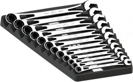 SK Tools SKT80019 Ensemble de cl&amp;eacute;s &amp;agrave; cliquet X-Frame, lot de 12, 8 &amp;agrave; 19 mm-
